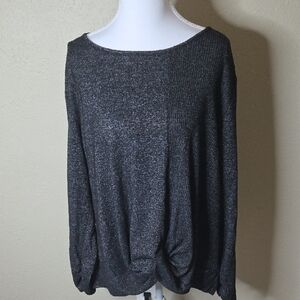 Apt. 9 Dark Gray Charcoal Color Knit Top, Size XXL, Barely Worn!